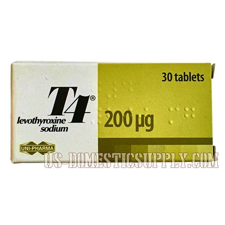 T4 (thyroid hormone) 200mcg 30tabs, Unipharma