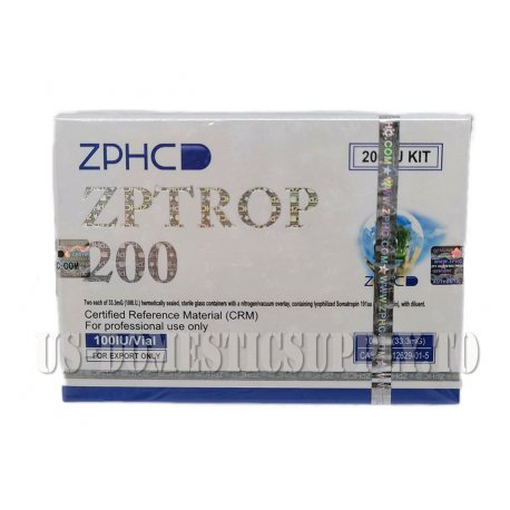 ZPTROP (HGH - HUMAN GROWTH HORMONE) 100IU PER VIAL 2 VIALs, 200iu kit ZPHC