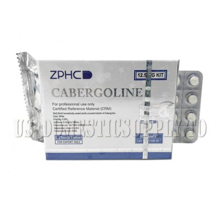 Cabergoline 0.25mg 50 tablets ZPHC