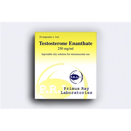 PRL Testosterone Enanthate 250mg/ml 10amps, Primus Ray Labs