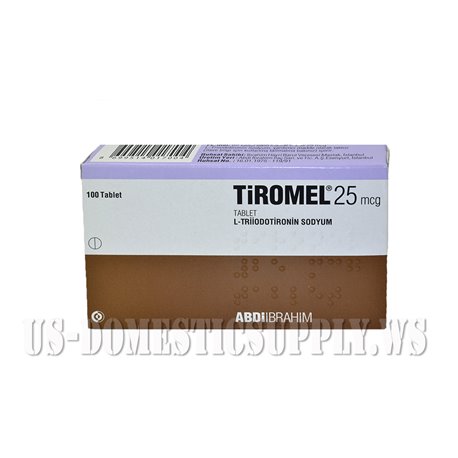 Tiromel (T3) 25mcg 100tabs Abdi Ibrahim, Turkey