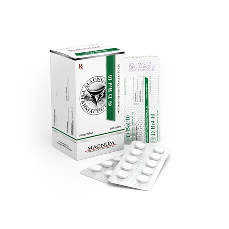 D bol 10 (Methandienone) USP - 10 mg 100 Tablets, Magnum Pharmaceuticals