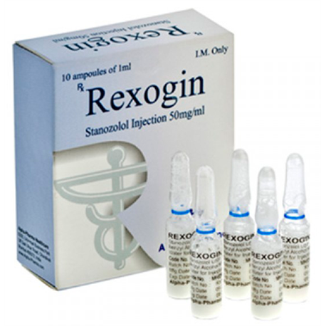 Rexogin (Winstrol - Stanozolol) 50mg/1ml 10amps, Alpha Pharma