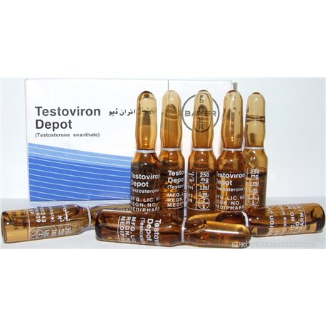 Testoviron (Testosterone Enanthate) 250mg/1ml 3amps/box, Bayer