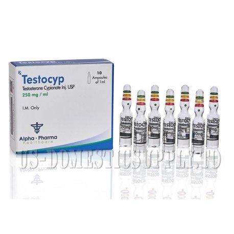 Testocyp (Testosterone Cypionate) 250mg/1ml 10amps, Alpha Pharma