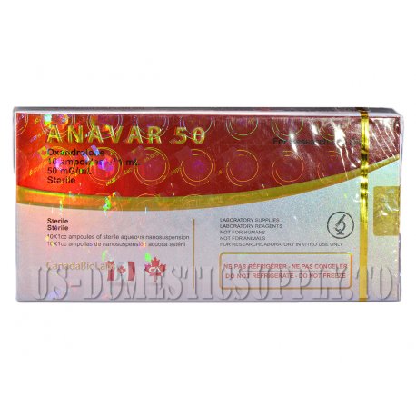 Anavar (Oxandrolone) 50mg/1ml 10amps Canada Biolabs